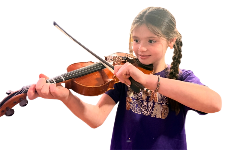 Ellie Fisher playing the violin